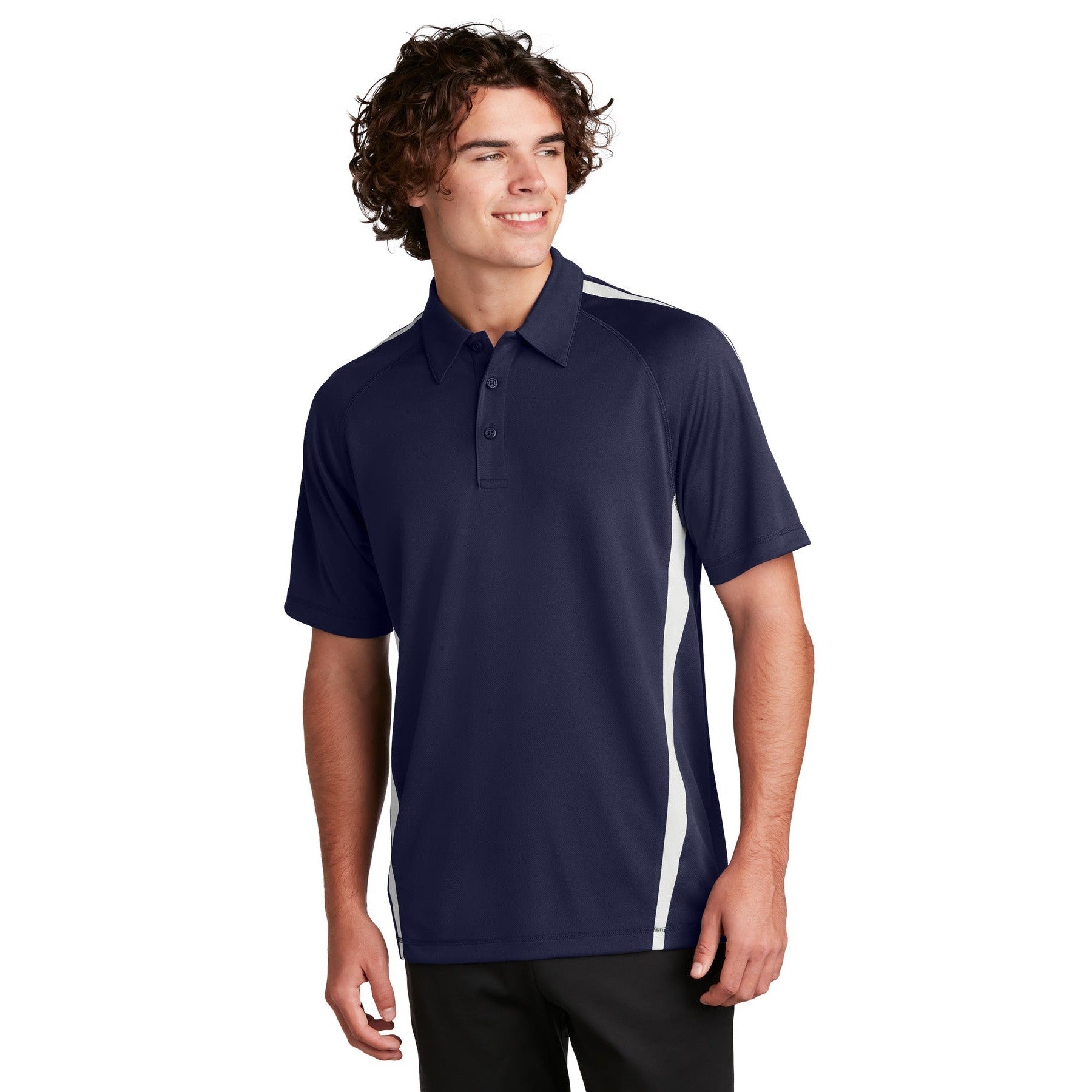 Sport-Tek-Sport-Tek® PosiCharge® Micro-Mesh Colorblock Polo. ST685-MedTech-4